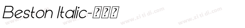Beston Italic字体转换 Beston Italic字体转换